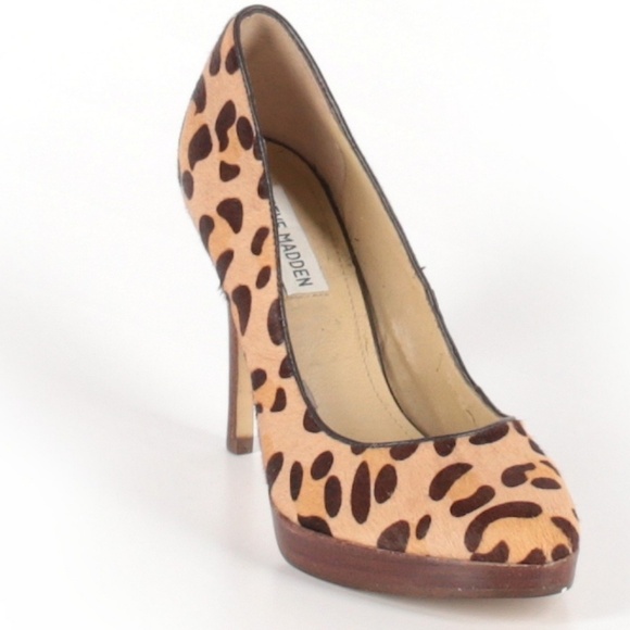 Steve‎ Madden Leopard Print Platform Pumps Heels - Picture 1 of 7
